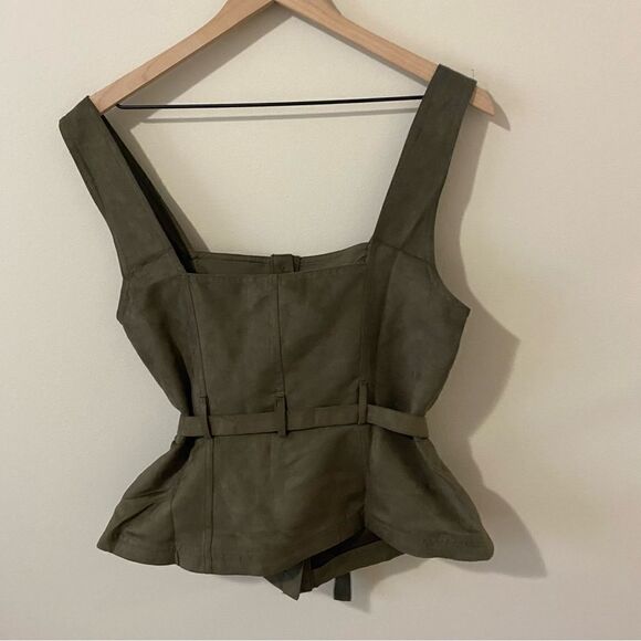 Banana Republic LUCIE VEGAN SUEDE TOP - Picture 3 of 8